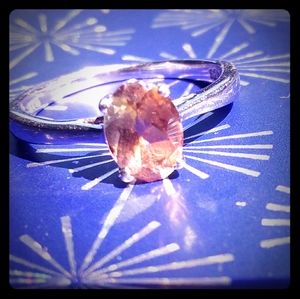 Topaz sterling silver ring size 5